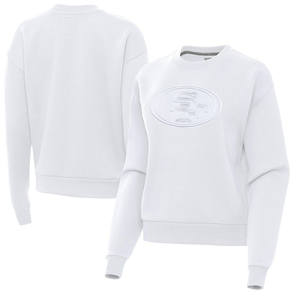 San Francisco 49ers Antigua Women's Victory Pullover Sweatshirt - White discount