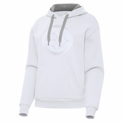 Pittsburgh Steelers Antigua Women's Victory Pullover Hoodie - White on sale