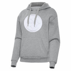 Pittsburgh Steelers Antigua Women's Victory Pullover Hoodie - Heather Gray cheap