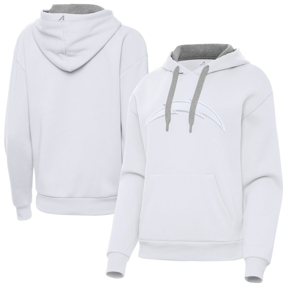 Los Angeles Chargers Antigua Women's Victory Pullover Hoodie - White for sale