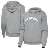 Los Angeles Chargers Antigua Women's Victory Pullover Hoodie - Heather Gray on sale