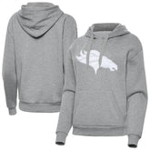 Denver Broncos Antigua Women's Victory Pullover Hoodie - Heather Gray for sale
