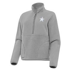 Dallas Cowboys Antigua Women's Figure Half-Zip Sweatshirt - Gray on sale