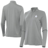 Dallas Cowboys Antigua Women's Reprocess Quarter-Zip Top - Gray outlet