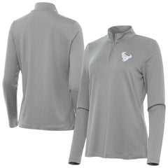Houston Texans Antigua Women's Reprocess Quarter-Zip Top - Gray online