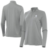 New Orleans Saints Antigua Women's Reprocess Quarter-Zip Top - Gray cheap