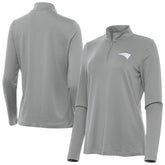 New England Patriots Antigua Women's Reprocess Quarter-Zip Top - Gray discount