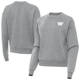 Washington Commanders Antigua Women's Victory Crew Pullover Sweatshirt - Heather Gray on sale