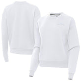 Los Angeles Chargers Antigua Women's Victory Crew Pullover Sweatshirt - White outlet