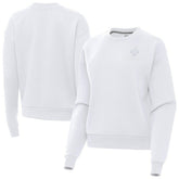 New Orleans Saints Antigua Women's Victory Crew Pullover Sweatshirt - White sale