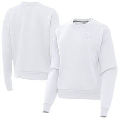 Washington Commanders Antigua Women's Victory Crew Pullover Sweatshirt - White online