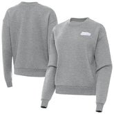 Seattle Seahawks Antigua Women's Victory Crew Pullover Sweatshirt - Heather Gray on sale