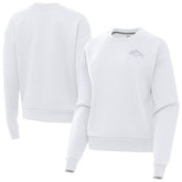Denver Broncos Antigua Women's Victory Crew Pullover Sweatshirt - White outlet