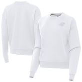 Carolina Panthers Antigua Women's Victory Crew Pullover Sweatshirt - White outlet