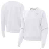 Atlanta Falcons Antigua Women's Victory Crew Pullover Sweatshirt - White sale