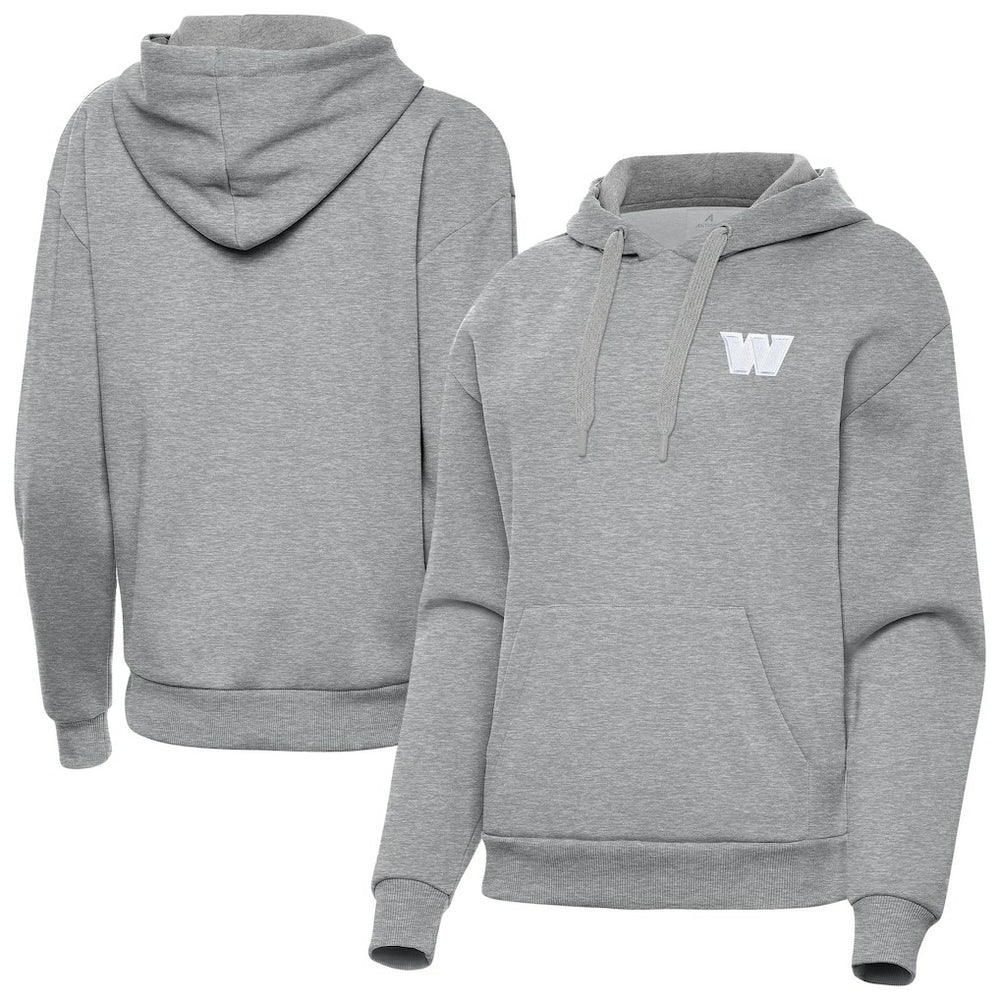 Washington Commanders Antigua Women's Victory Pullover Hoodie - Heather Gray online