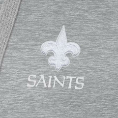 New Orleans Saints Antigua Women's Victory Pullover Hoodie - Heather Gray online
