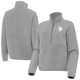 Minnesota Vikings Antigua Women's Figure Half-Zip Sweatshirt - Gray outlet