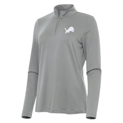 Detroit Lions Antigua Women's Reprocess Quarter-Zip Top - Gray discount