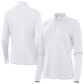 Philadelphia Eagles Antigua Women's Reprocess Quarter-Zip Top - White sale