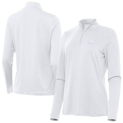 Philadelphia Eagles Antigua Women's Reprocess Quarter-Zip Top - White sale