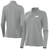 Philadelphia Eagles Antigua Women's Reprocess Quarter-Zip Top - Gray sale