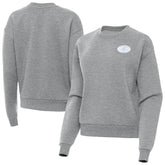 San Francisco 49ers Antigua Women's Victory Crew Pullover Sweatshirt - Heather Gray outlet