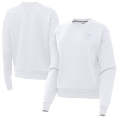 Las Vegas Raiders Antigua Women's Victory Crew Pullover Sweatshirt - White sale