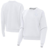 Minnesota Vikings Antigua Women's Victory Crew Pullover Sweatshirt - White discount