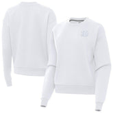 Cincinnati Bengals Antigua Women's Victory Crew Pullover Sweatshirt - White outlet
