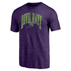 Tampa Bay Rays Purple Cooperstown Collection Line Corps Tri-Blend T-Shirt