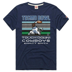 Emmitt Smith Dallas Cowboys Homage Unisex Tecmo Bowl Retired Player Graphic Tri-Blend T-Shirt - Navy cheap