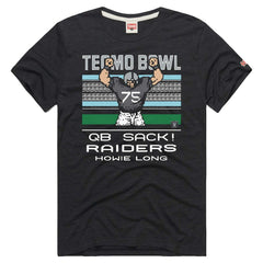 Howie Long Las Vegas Raiders Homage Unisex Tecmo Bowl Retired Player Graphic Tri-Blend T-Shirt - Charcoal discount