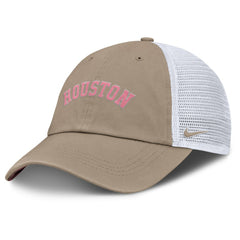 Houston Astros Unisex Mother's Day Club Trucker Adjustable Hat Khaki/White
