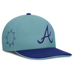 Atlanta Braves Father's Day Pro Performance Snapback Hat Turquoise