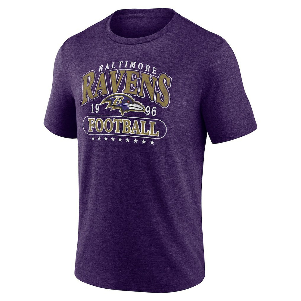 Baltimore Ravens Purple Retro Tri-Blend T-Shirt discount