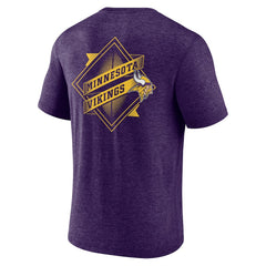 Minnesota Vikings Purple Diamond Scroll Tri-Blend T-Shirt cheap