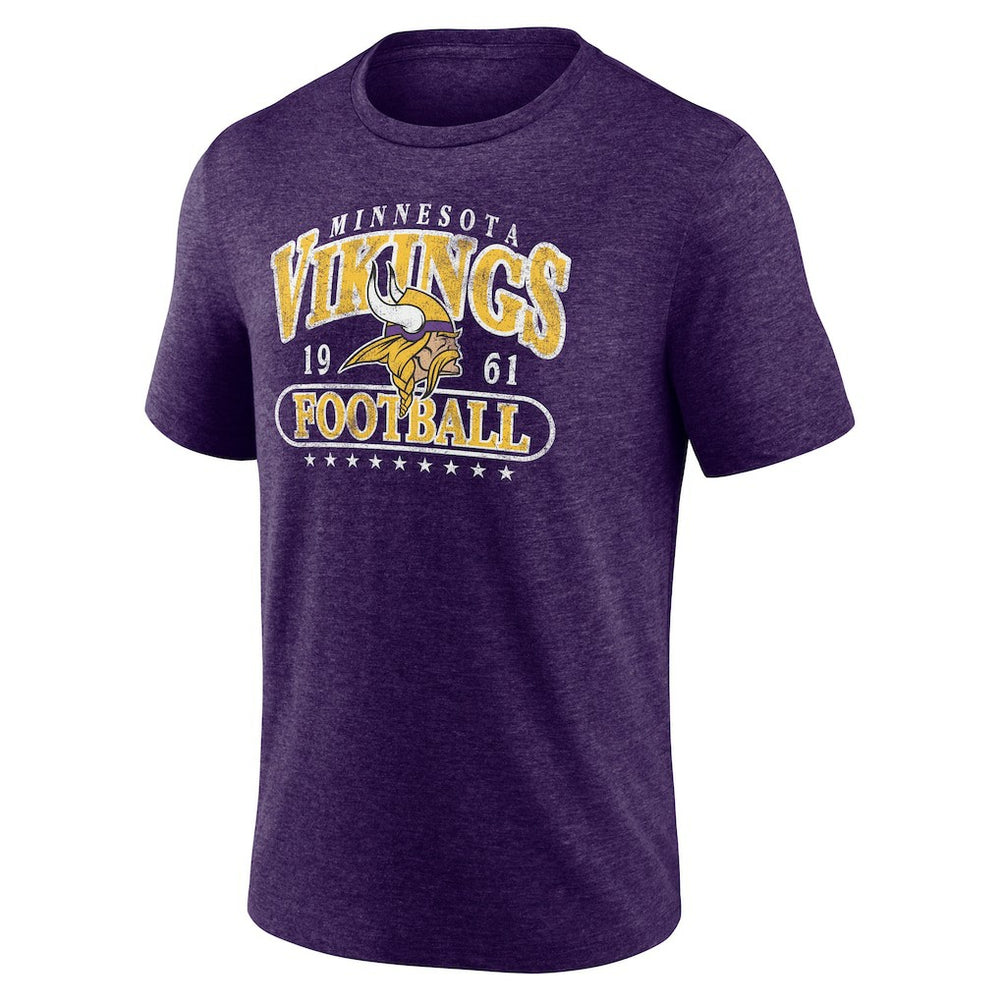Minnesota Vikings Purple Retro Tri-Blend T-Shirt on sale