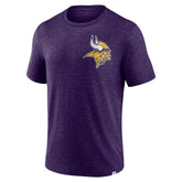 Minnesota Vikings Purple Oval Bubble Tri-Blend T-Shirt discount