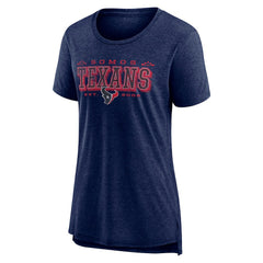 Houston Texans Women's Vintage Graphic Tri-Blend Scoop Neck T-Shirt - Navy outlet