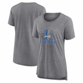 Detroit Lions Women's Vintage Graphic Tri-Blend Scoop Neck T-Shirt - Gray cheap