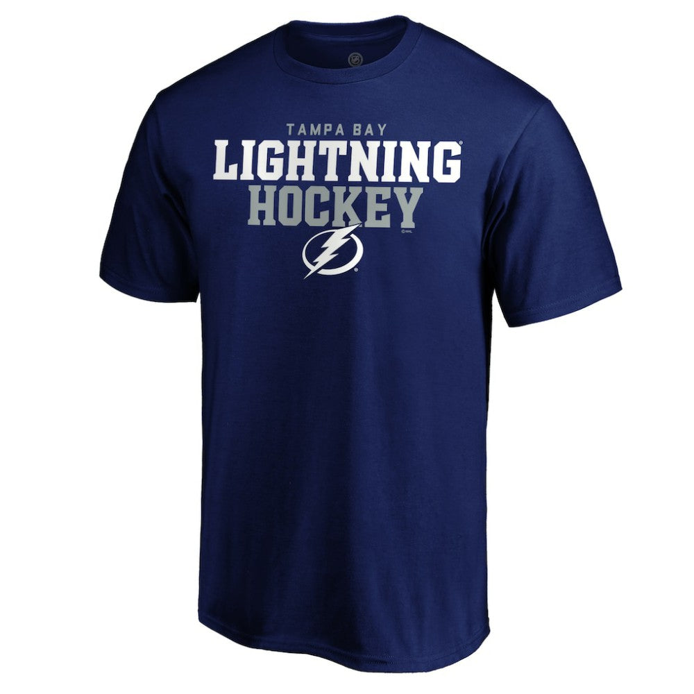 Tampa Bay Lightning Navy Double Stack T-Shirt T-shirts