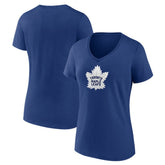 Toronto Maple Leafs Women's Primary Logo T-Shirt - Blue T-shirts