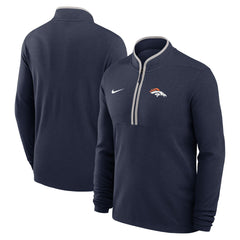 Denver Broncos Lightweight Victory Dri-FIT Half-Zip Pullover - Navy on sale