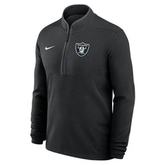 Las Vegas Raiders Lightweight Victory Dri-FIT Half-Zip Pullover - Black discount