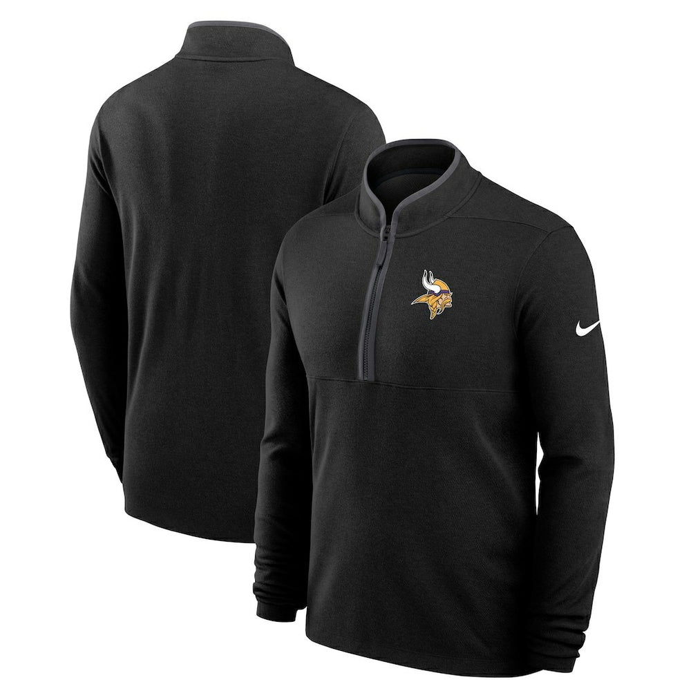 Minnesota Vikings Lightweight Victory Dri-FIT Half-Zip Pullover - Black cheap