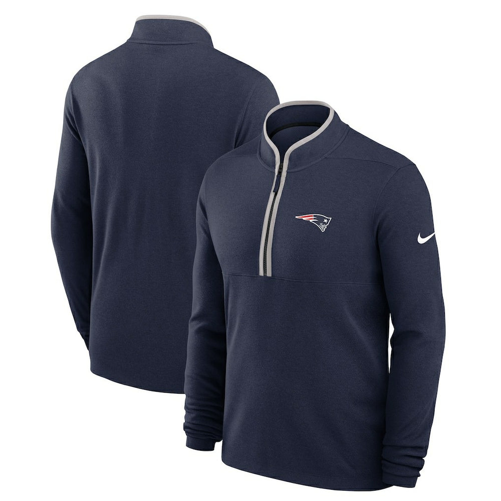 New England Patriots Lightweight Victory Dri-FIT Half-Zip Pullover - Navy sale