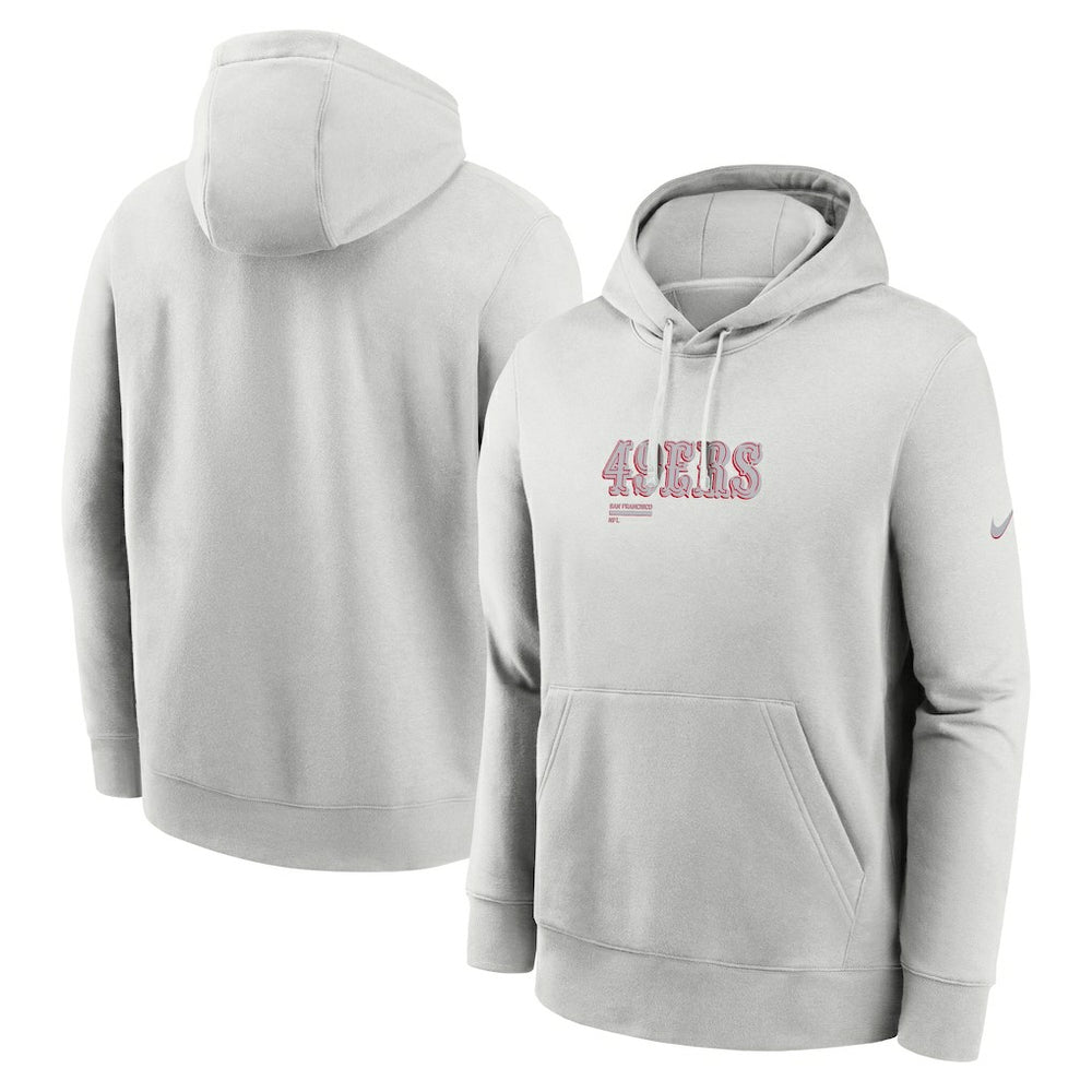 San Francisco 49ers Edge Pack French Terry Club Pullover Hoodie - Gray online