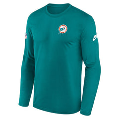 Miami Dolphins Legend Small Logo Dri-FIT Long Sleeve T-Shirt - Aqua discount