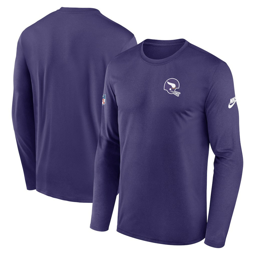 Minnesota Vikings Legend Small Logo Dri-FIT Long Sleeve T-Shirt - Purple sale
